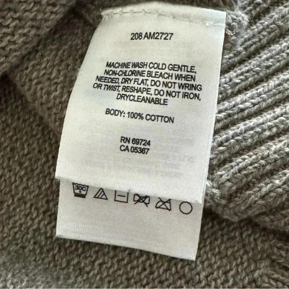 Columbia Men’s Sweater Size XL Brown Taupe Cable Knit Mock Turtleneck 1/4 Zip - Picture 6 of 9